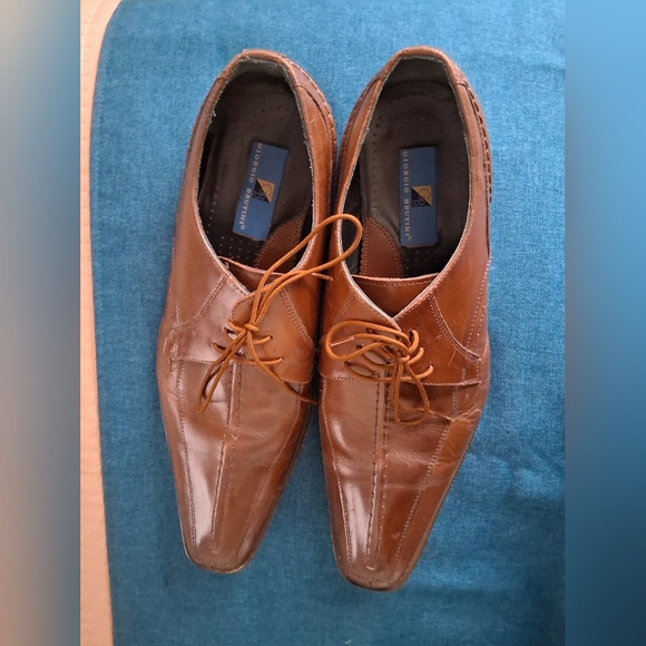 Giorgio Brutini Tan Leather Oxfords - Picture 2 of 12